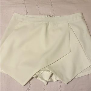 white misguided skort